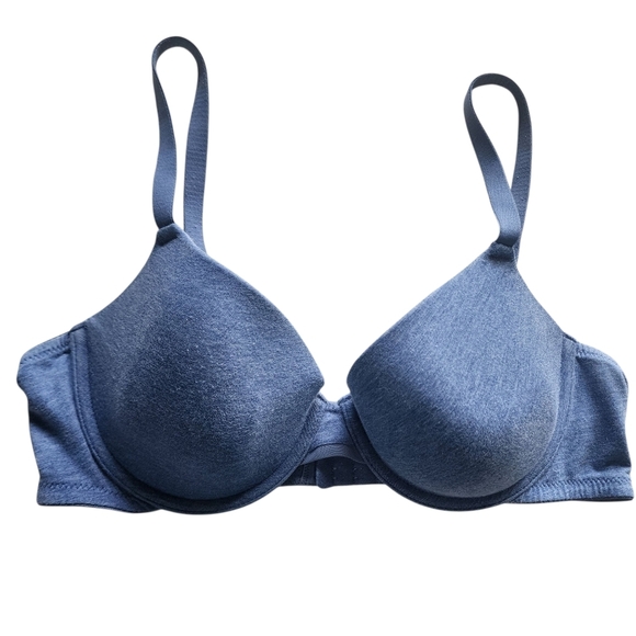 Auden Blue T-Shirt Bra with Molded Cups and Underwire Support - 36C - Picture 4 of 7